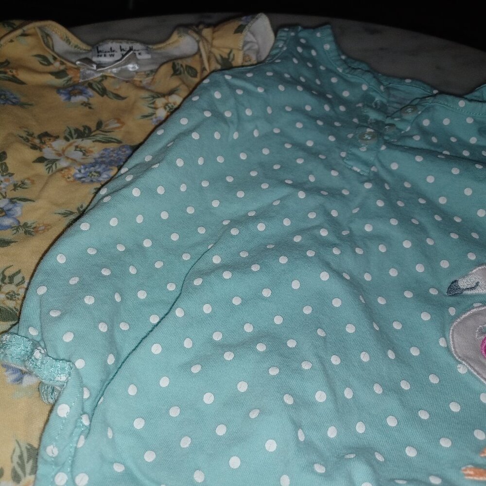 Baby Girl Bundle 6-9 Months "Polka Dot Flamingo" - Picture 4 of 4